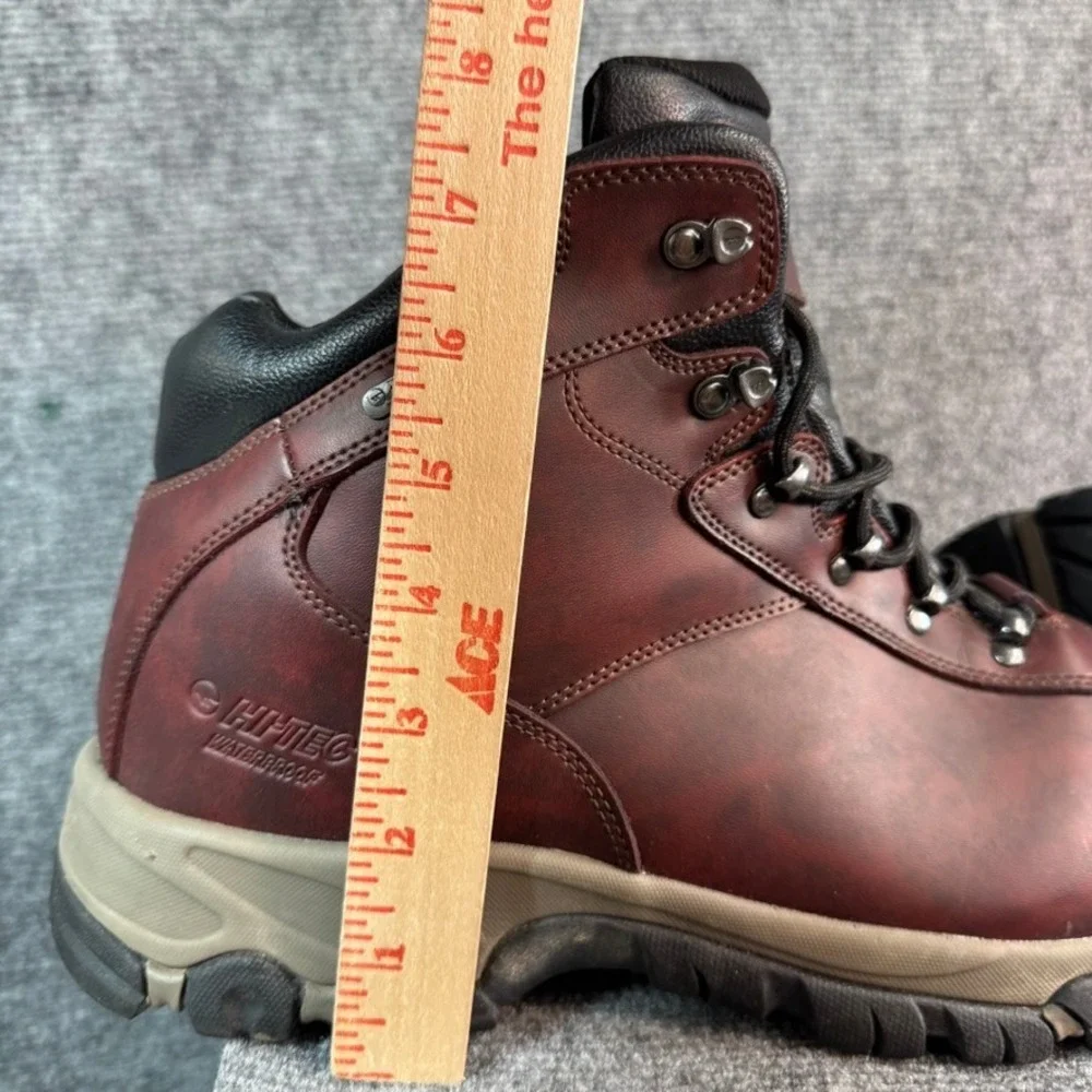Hi-Tec Bandera II Waterproof Hiking Boots Mens 14 Burgundy Leather i-shield